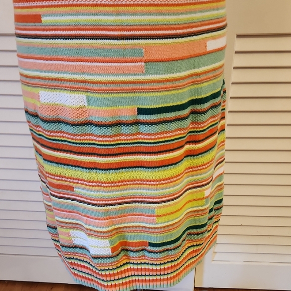 Torrid Multicolor Striped Midi Crochet Sweater Dress - Picture 5 of 7